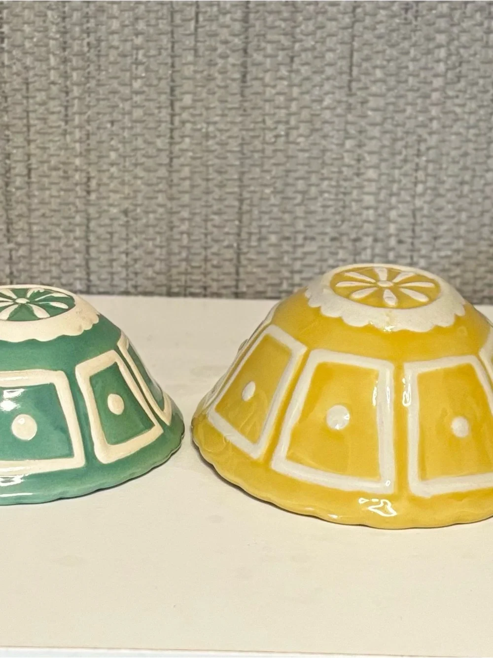 Vintage Pier 1 Ceramic Turtle Nesting Measuring Cups Set of 5 Baking Cooking
